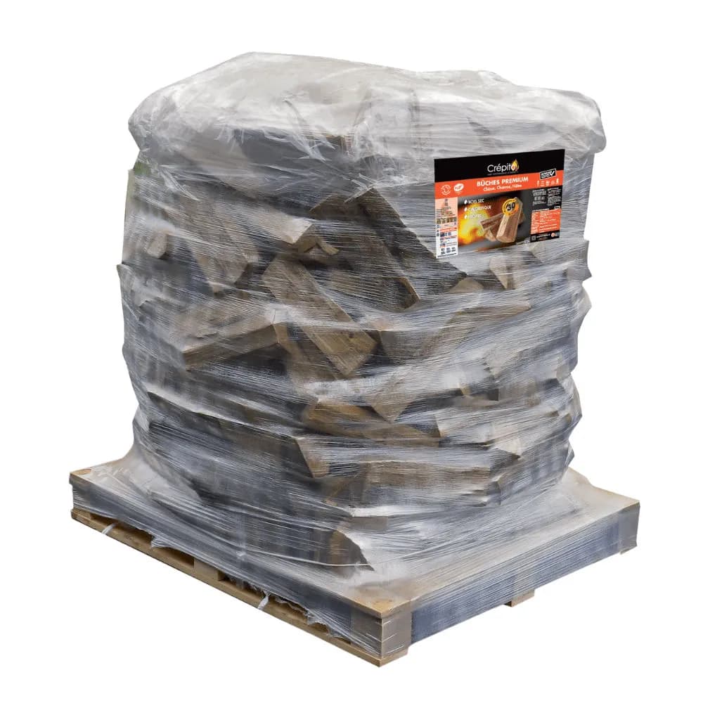 Premium Brennholz 40 cm trocken gedämpft Palette 1,3 m3