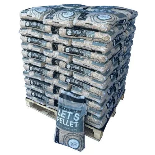 Premium Holzpellets DIN plus A1 – Palette 975 kg